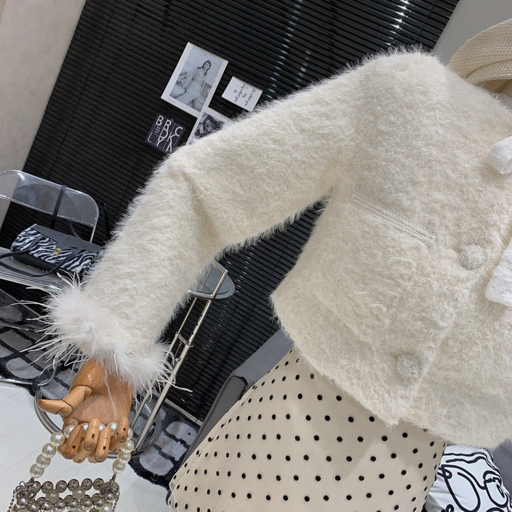 【outer】ファーショートコート　M28441