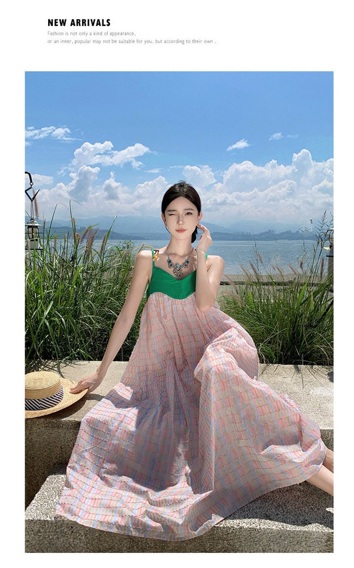 【dress】配色キャミワンピース　M21594