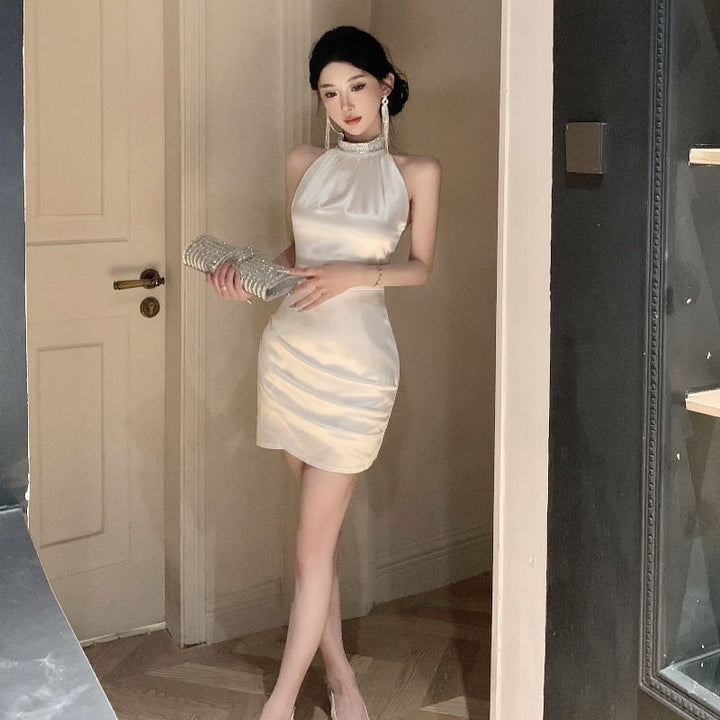 【dress】ホルターネックワンピース　M25075
