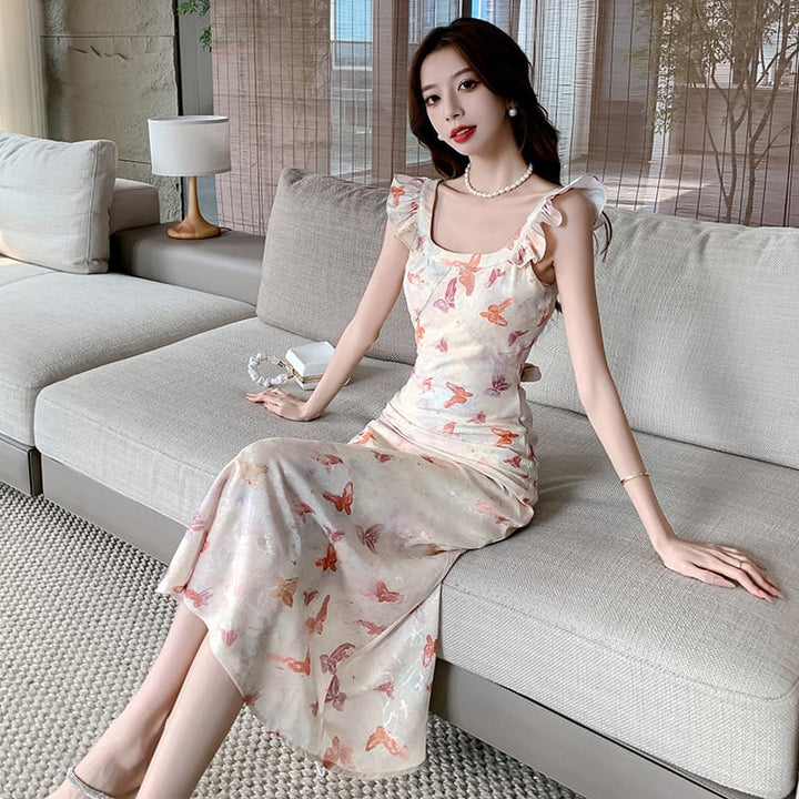 【dress】プリントキャミワンピース　M23963