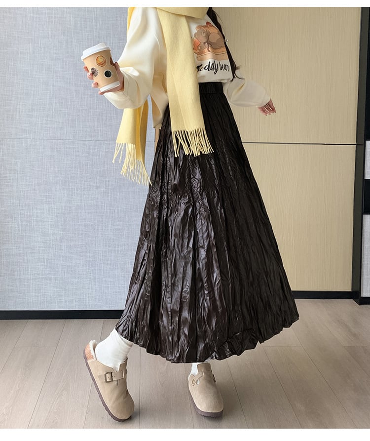 【bottoms】ロング丈スカート　M25630