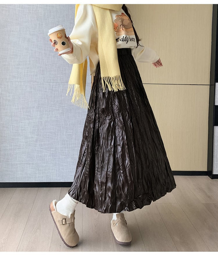 【bottoms】ロング丈スカート　M25630