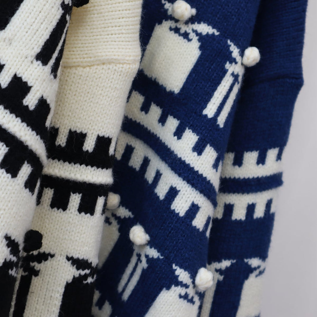 【tops】クルーネックニットセーター　M18342