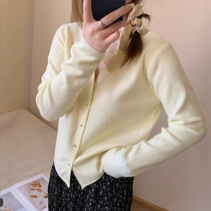【outer】Vネックニットカーデ　M27609