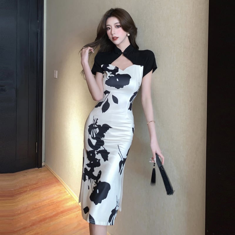 【dress】高級感 chicエレガントデートワンピースオシャレ　M16797