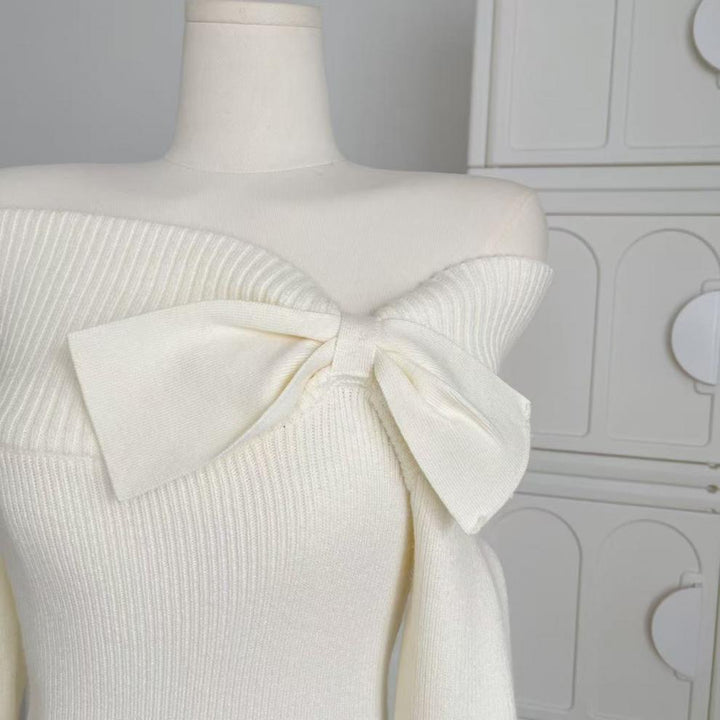 【tops】ボートネックニットセーター　M27869