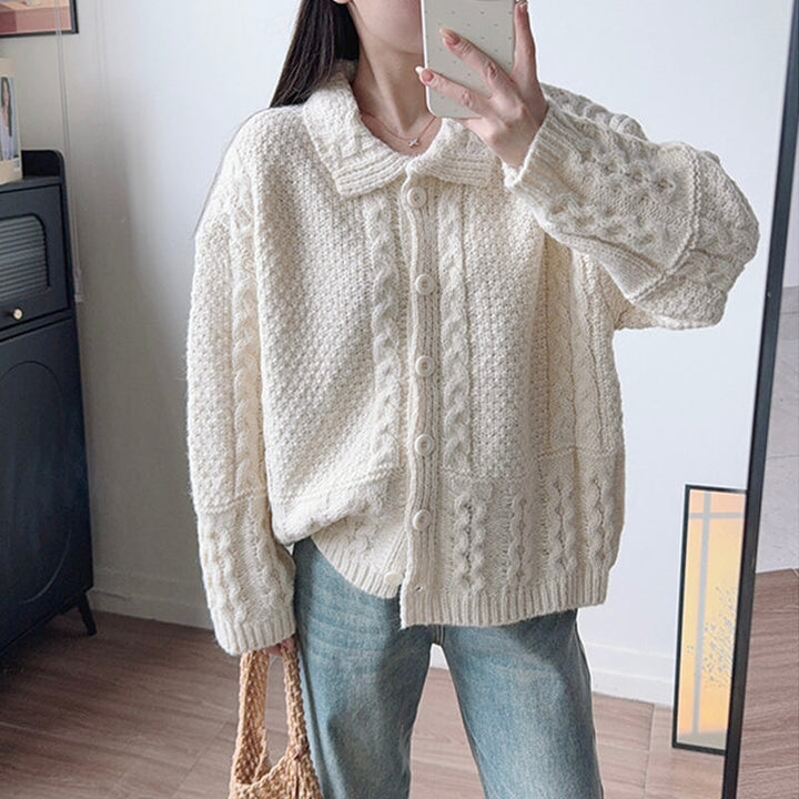 【outer】ニットカーディガン Q7147