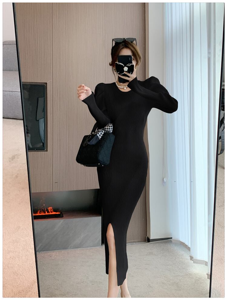 【dress】スリットワンピース　M18603
