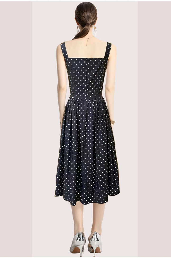 【dress】ドット柄キャミワンピース　M24917