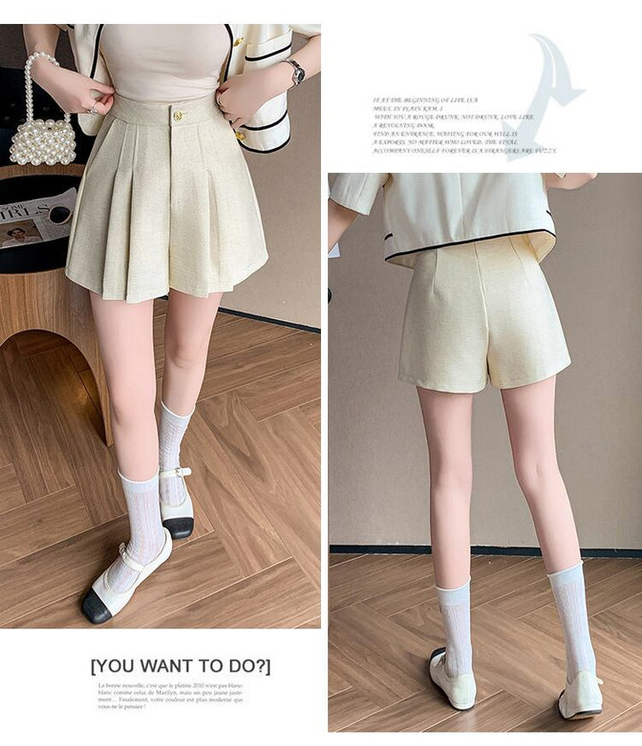 【bottoms】プリーツショートパンツ　M29365