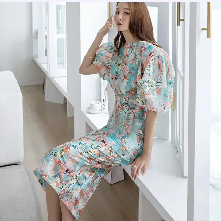 【dress】プリントワンピース　M24812