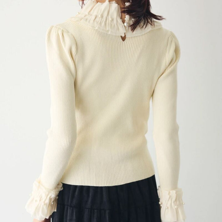 【tops】ドッキングニットトップス　M28689
