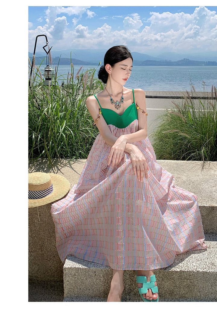 【dress】配色キャミワンピース　M21594