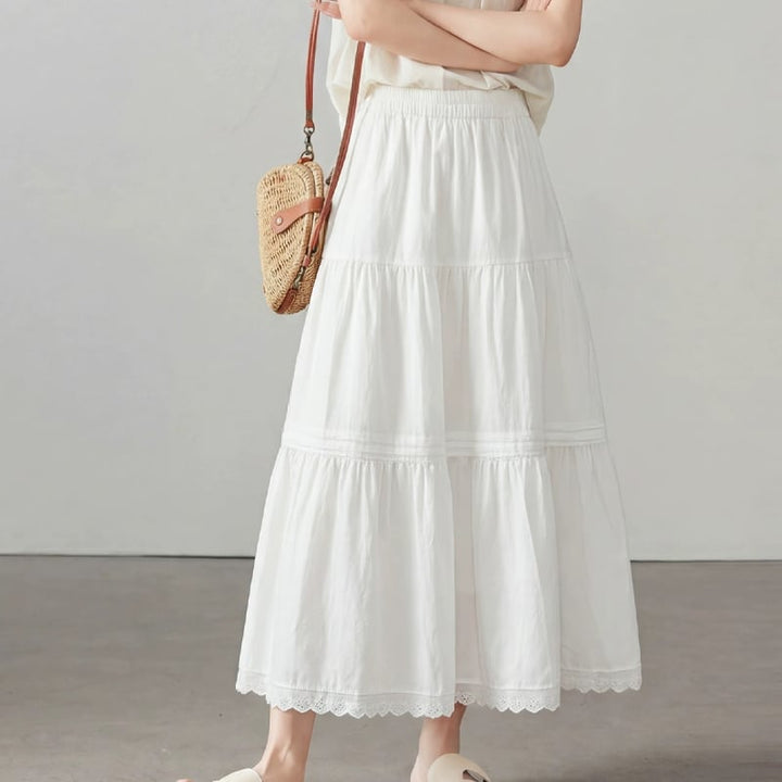 【bottoms】ロングスカート Q8238
