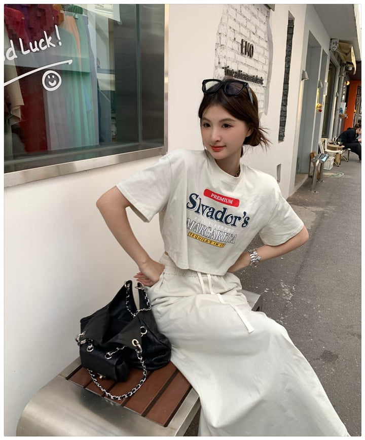 【set】Tシャツ×スカートセット　M24649