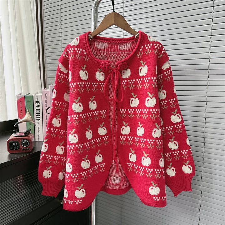 【outer】ジャカードニットカーデ　M26877