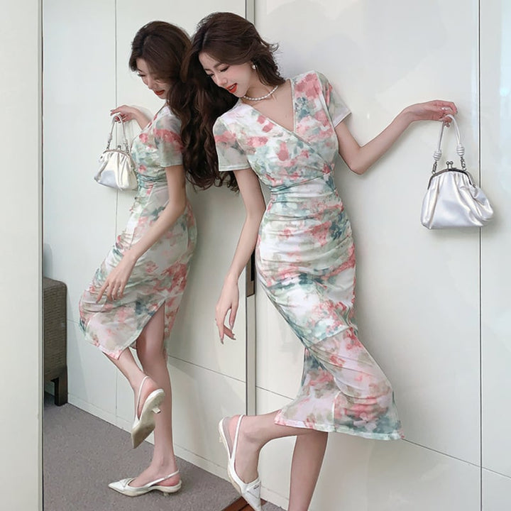 【dress】美感いっぱい✿ ✿エレガントデートワンピース　M17445