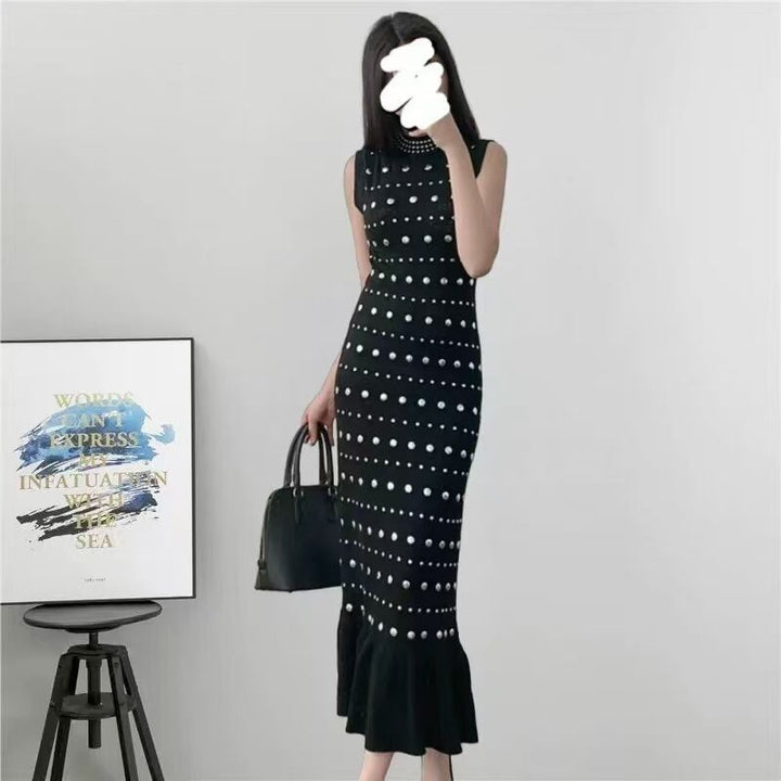 【dress】ノースリーブマーメイドワンピース　M29755
