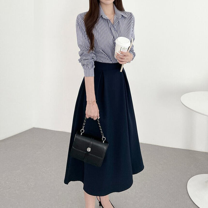 【dress】切り替えシャツワンピース　M29587