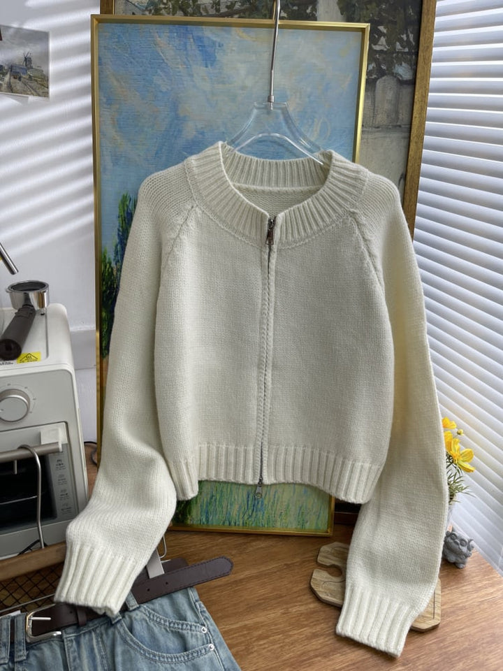 【outer】クルーネックニットカーデ　M26651