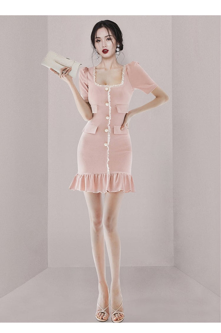 【dress】気質満点 エレガントオシャレデートワンピース　M16988