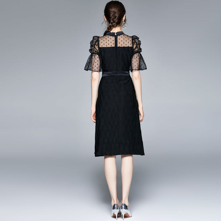 【dress】人気上昇中 エレガント着瘦せデートワンピース　M17134