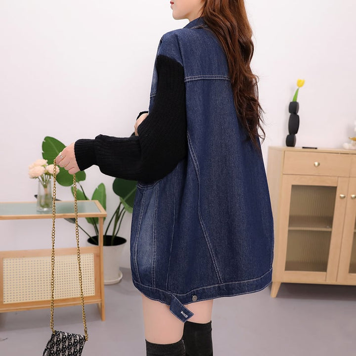 【outer】ドッキングニットカーデ　M19335