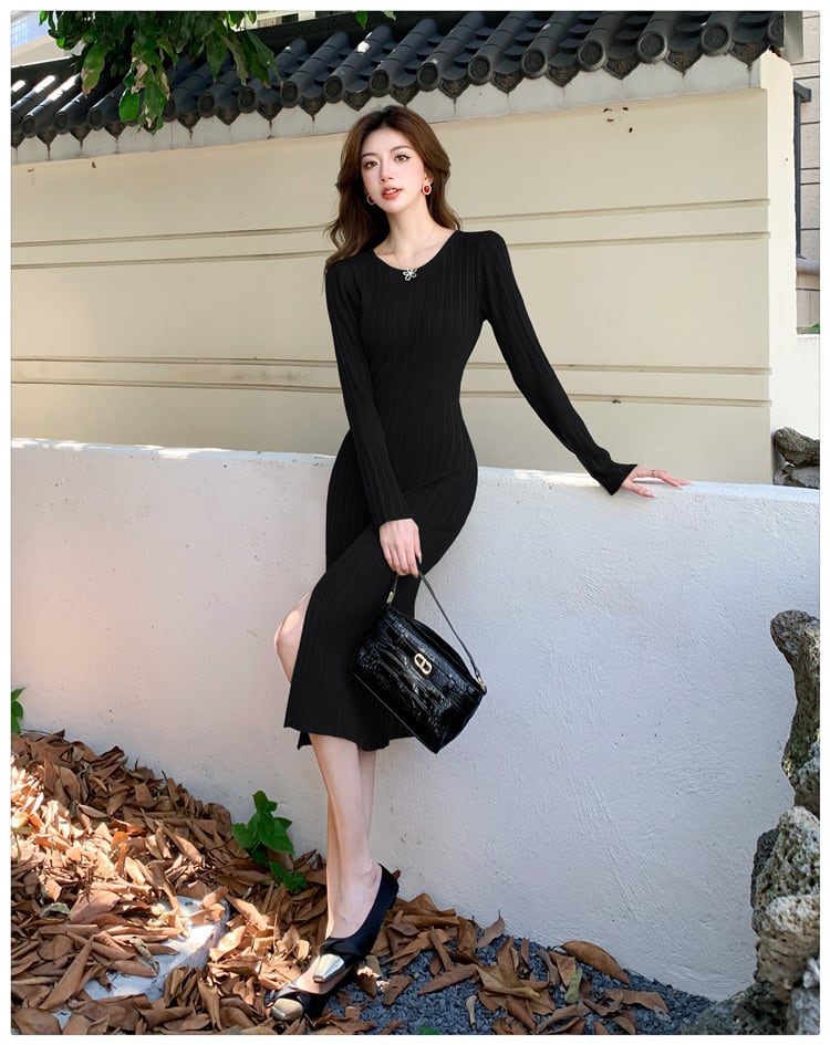【dress】ニットワンピース　M25658