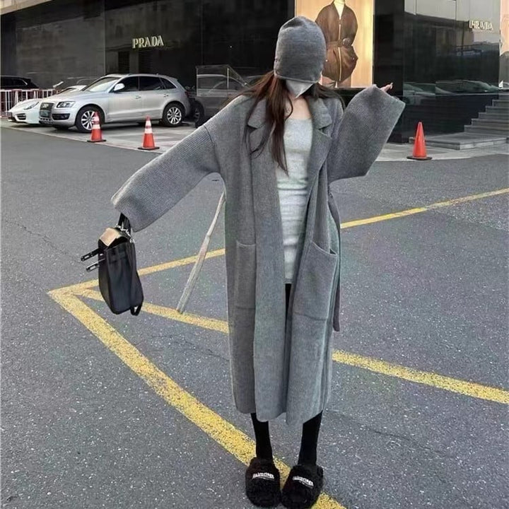 【outer】ロング丈ニットカーデ　M27264