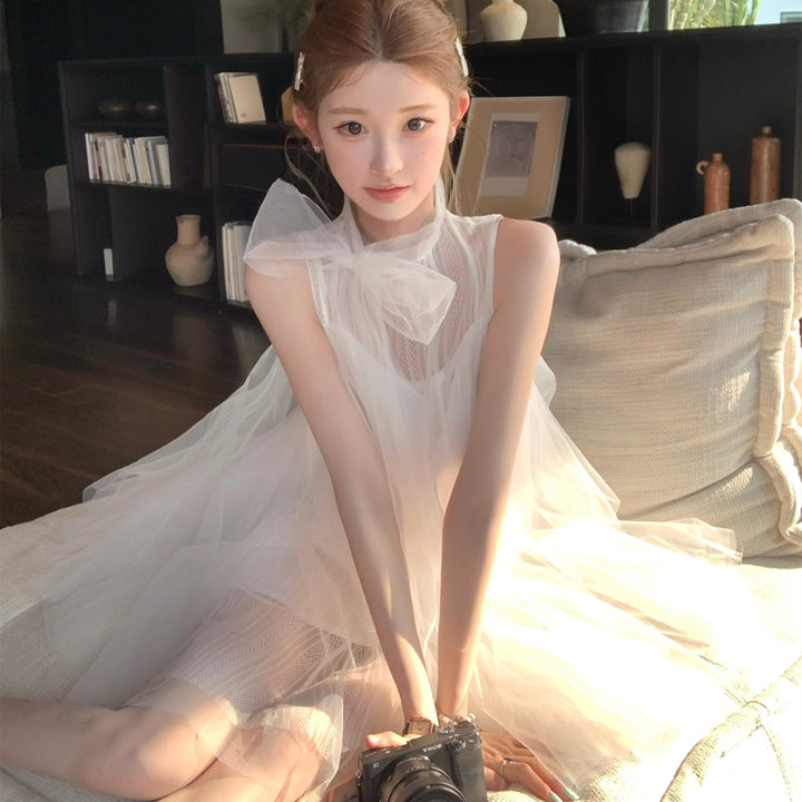 【dress】リボンチュールワンピース　M30759