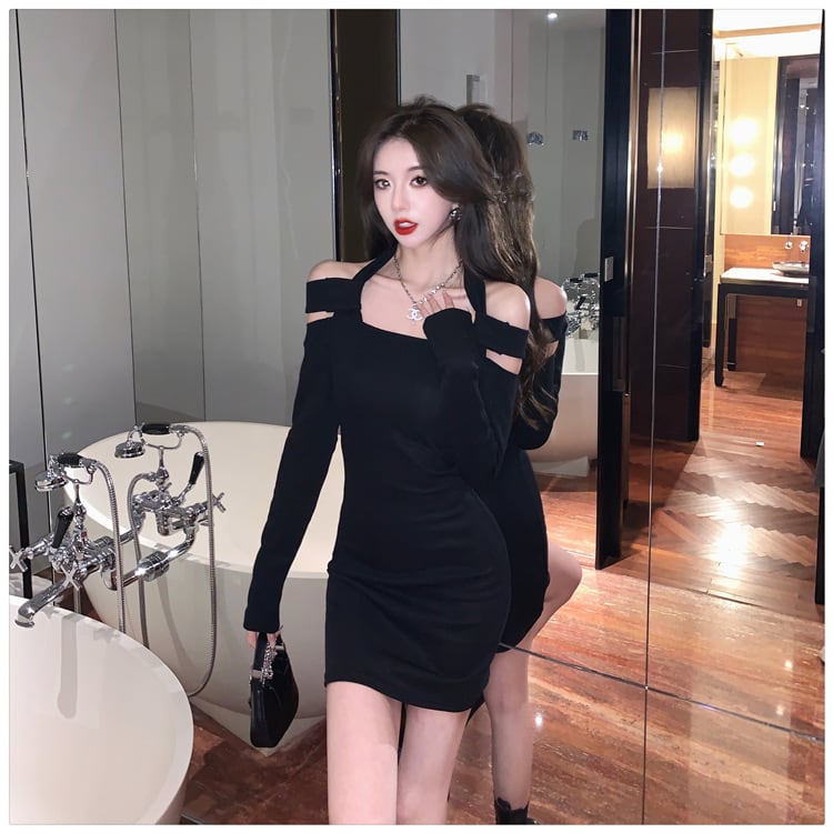 【dress】人気アイテム ! レディースデートワンピース着瘦せ　M17016