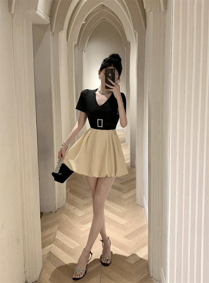 【dress】切り替えワンピース　M23965