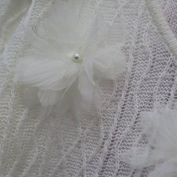 【tops】立体フラワーニットセーター　M26095