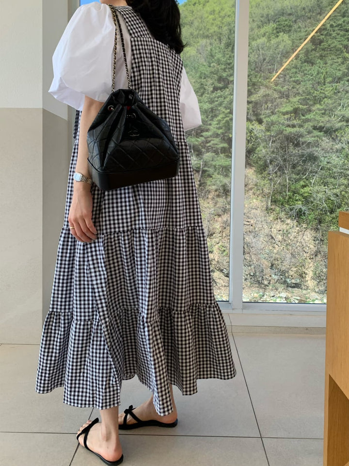 【set】トップス×サロペットワンピースセット　M23889
