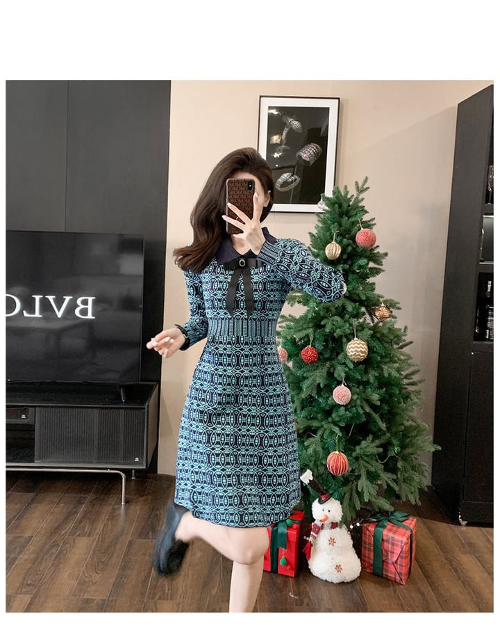 【dress】リボン付きワンピース　M25465