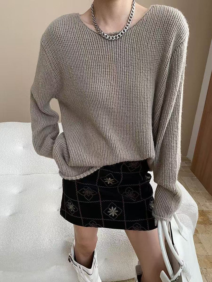 【tops】ニットトップス　K0659