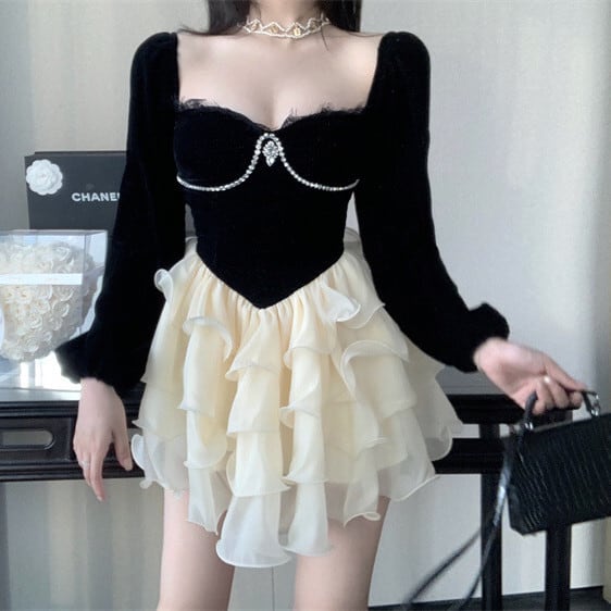 【dress】ドッキングデートワンピース　M26909