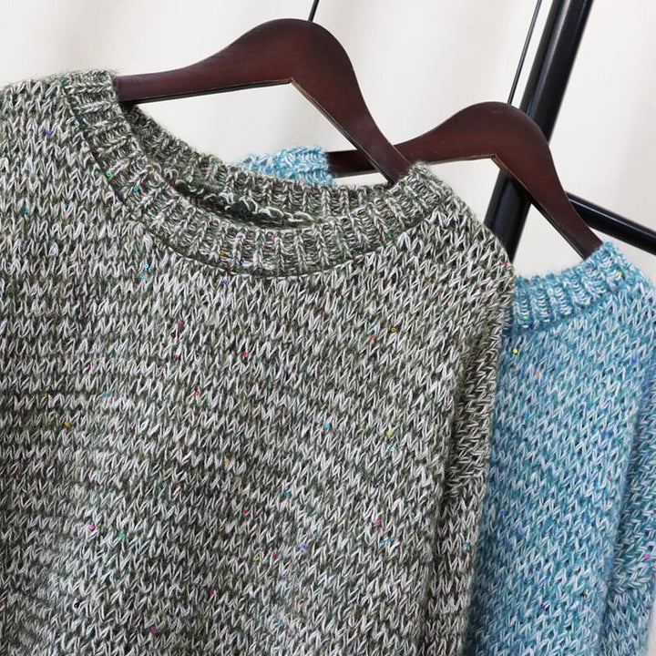 【tops】クルーネックニットセーター　M17997