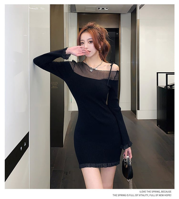 【dress】オフショルダーワンピース　M20182