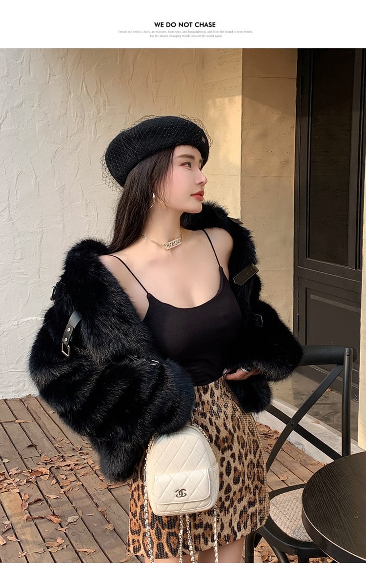 【outer】ファーショートコート　M27344
