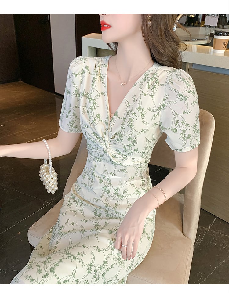 【dress】花柄ワンピース　M22275