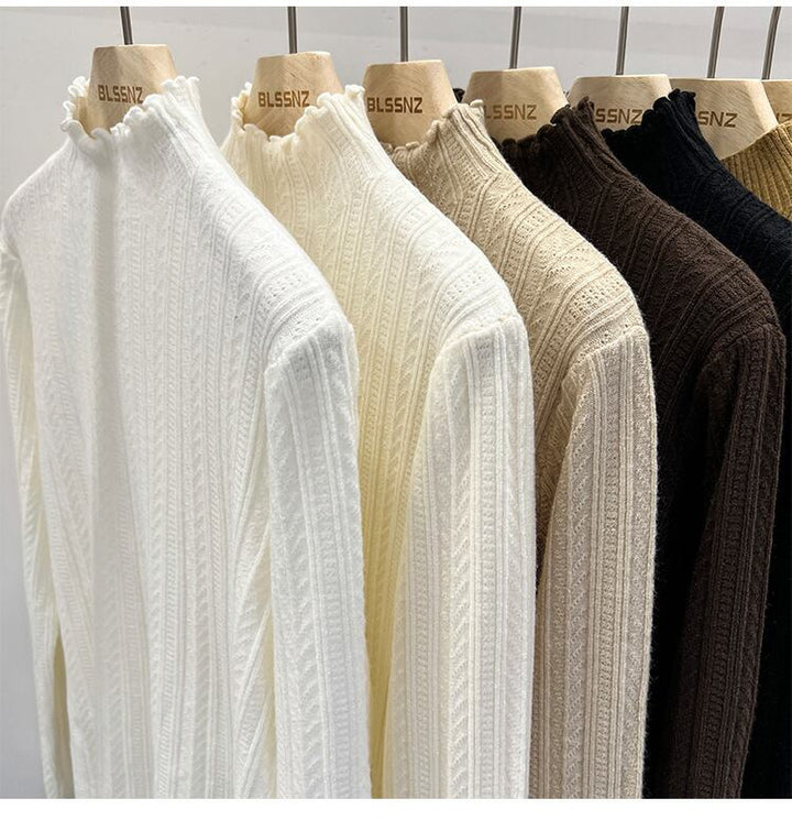 【tops】フリルニットトップス　M18673