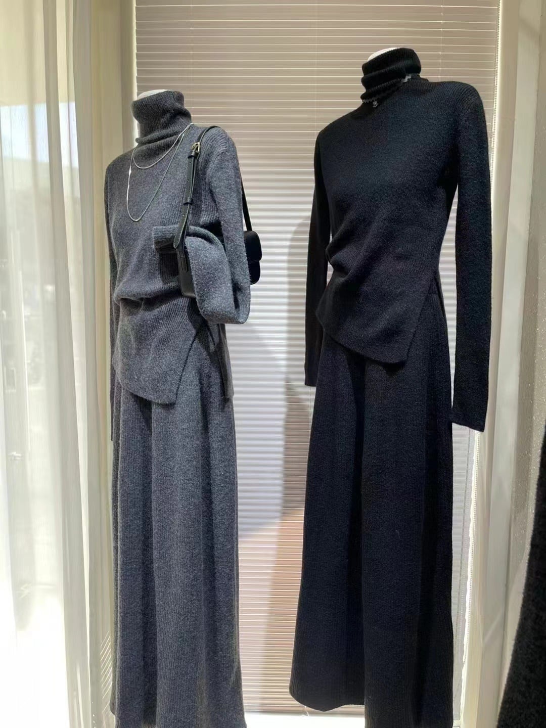 【set】ニットセーター+スカートセット　M26715