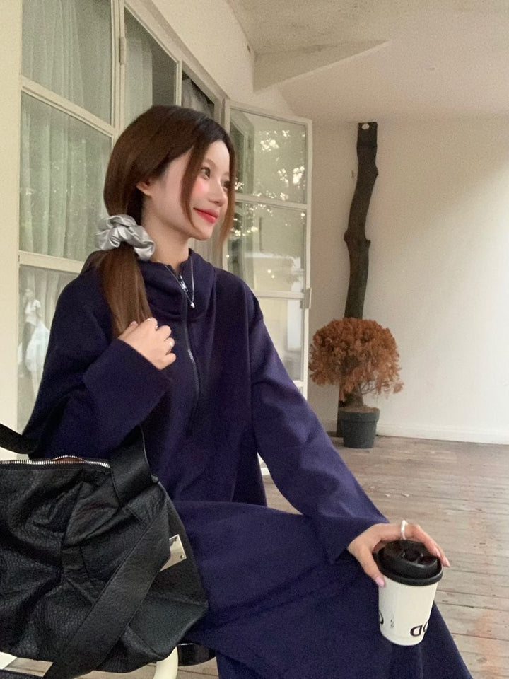 【dress】フード付きカジュアルワンピース　M27651