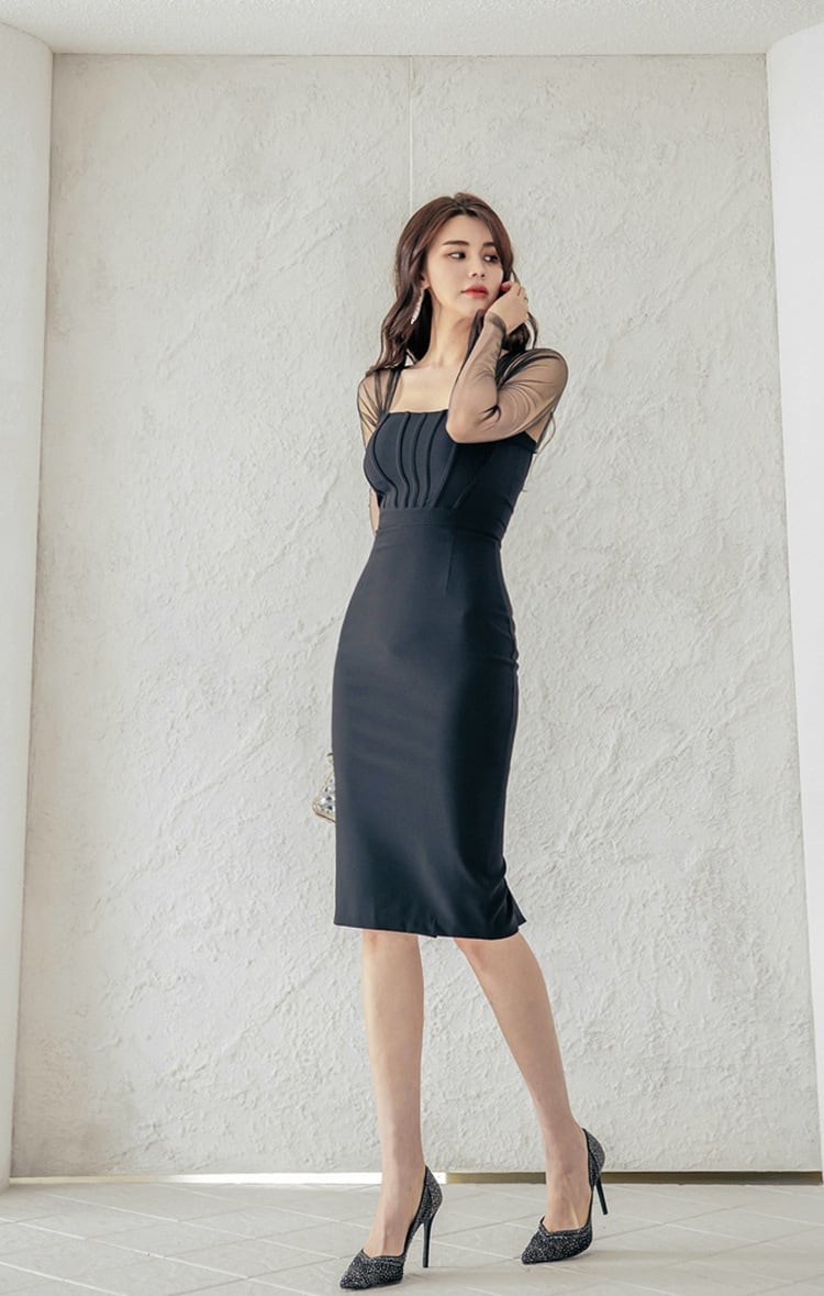 【dress】韓国系エレガントデートワンピースオシャレ　M17610