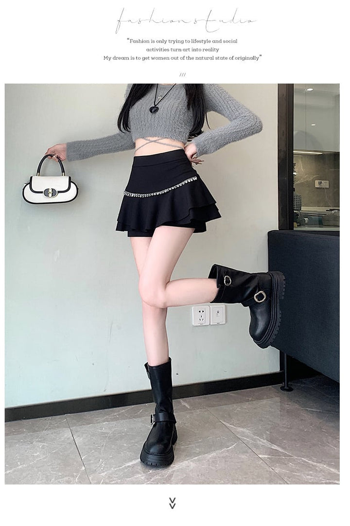 【bottoms】キュロットパンツ　 M26582