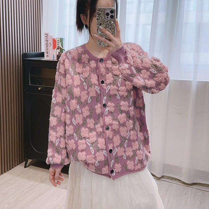 【outer】ニットカーデ　M25877