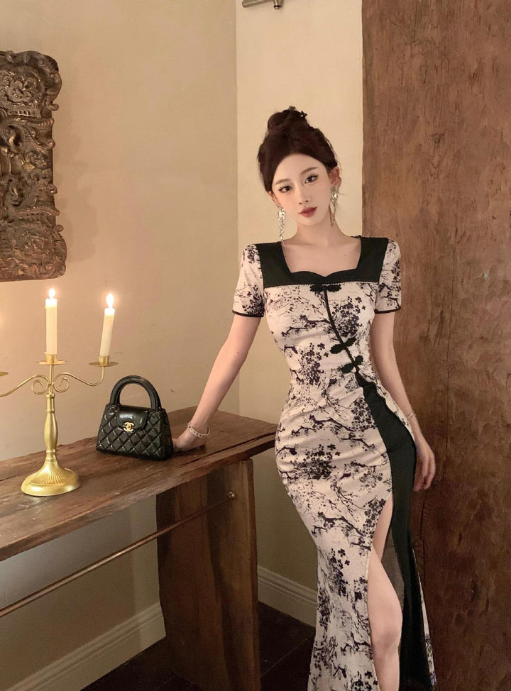 【dress】プリントワンピース　M25247