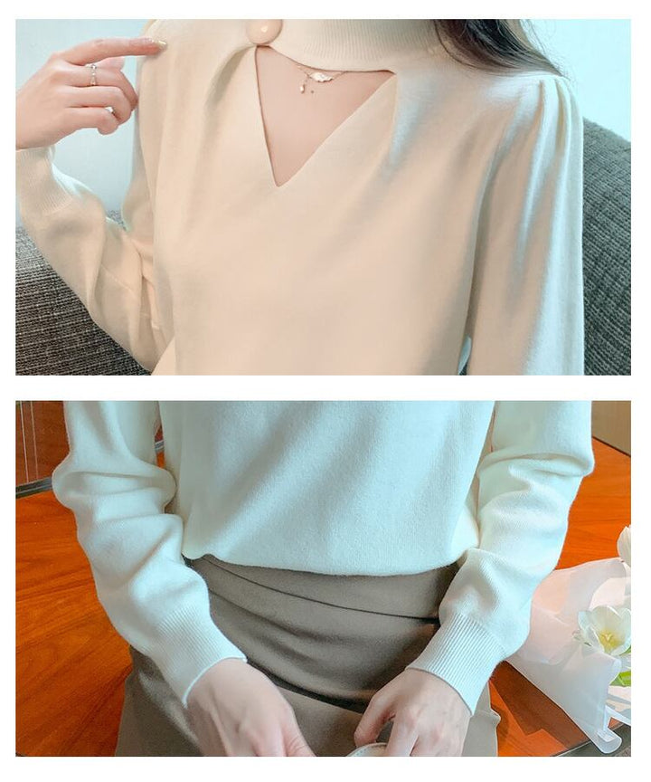 【tops】ニットトップス　M18854