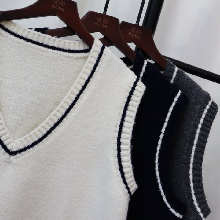 【tops】ニットベスト　M25493